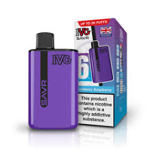 پاد یکبارمصرف ای وی جی طعم بلوبری تمشک 3000 پاف / IVG SAVR blueberry raspberry 3K