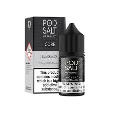سالت بلک جک پادسالت/pod salt black jack tobacco