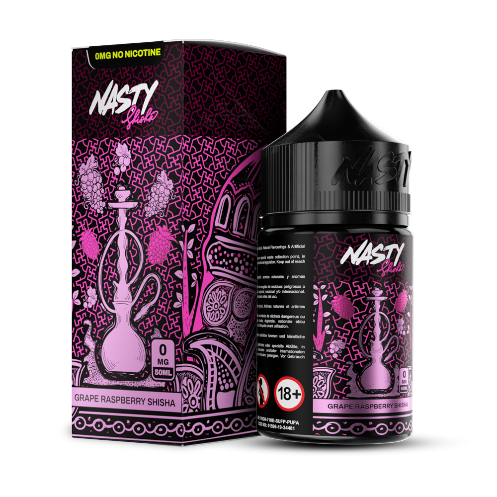 سالت انگور تمشک شیشا نستی/NASTY Grape Rasperry Shisha