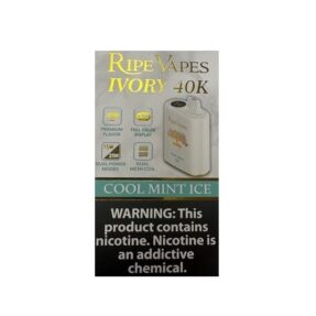 پاد یکبار مصرف رایپ ویپز  نعنا یخ ۴۰۰۰۰ پاف/Ripe Vapes ivory cool mint ice 40k