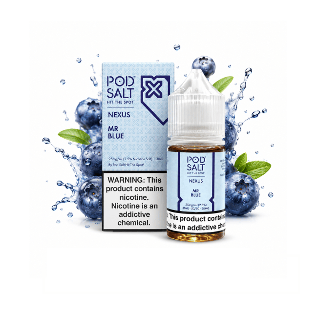 میکس میوه های آبی پادسالت /Pod Salt Mr Blue