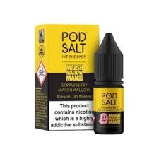 سالت توت فرنگی مارشمالو پادسالت/pod salt strawberry marshmallow tobacco