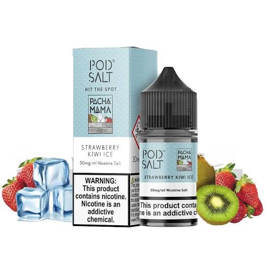 توت فرنگی کیوی یخ پادسالت /Pod Salt Strawberry Kiwi Ice