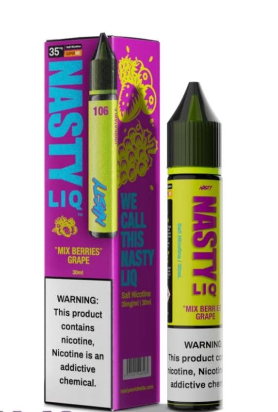 سالت انگور میکس بری نستی NASTY PODMATE GRAPE & MIX BERRIES