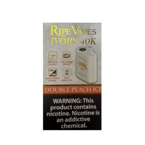 پاد یکبار مصرف رایپ ویپز  هلو یخ ۴۰۰۰۰ پاف/Ripe Vapes ivory double peach ice 40k