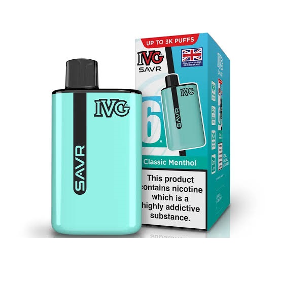 پاد یکبارمصرف ای وی جی نعنا کلاسیک 3000 پاف / IVG SAVR Classic Menthol 3K