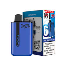پاد یکبارمصرف ای وی جی طعم تمشک آبی یخ 3000 پاف / IVG SAVR blue raspberry ice 3K