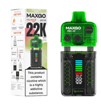 پاد یکبار مصرف مکس گو کیوی پشنفروت گواوا 22000 پاف/ Maxgo Pro 22K kiwi passion guava