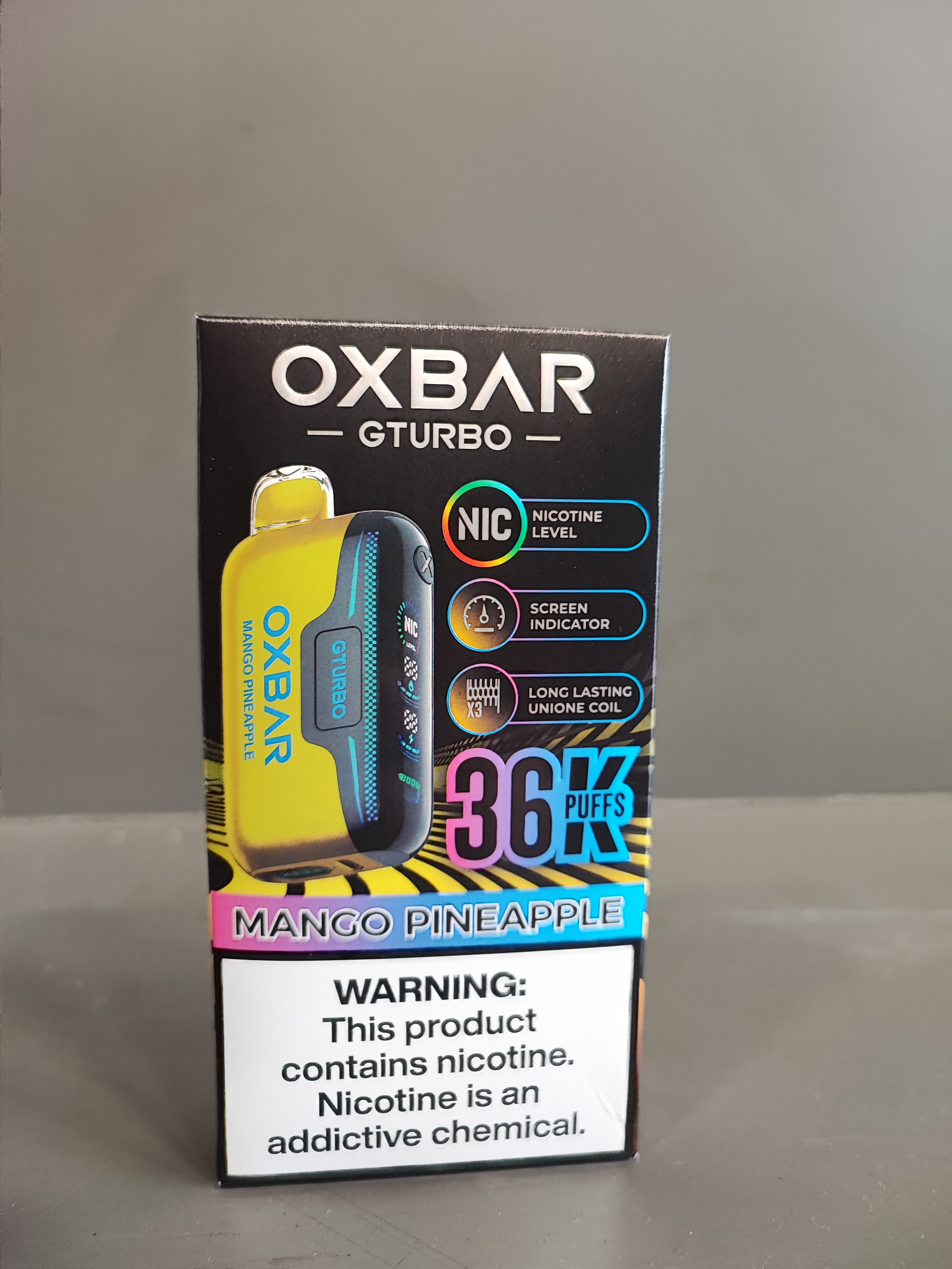پاد یکبار مصرف اکسبار انبه آناناس 36000 پاف/OXBAR GTURBO mango pineapple 36000k
