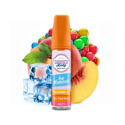 جویس آدامس بادکنکی هلو یخ DINNER LADY PEACH BUBBLE ICE