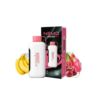 پاد یکبار مصرف مجیک بار 30هزار پاف آلبالو موز دراگون فروت / Magic Bar 30k Puffs Dragon Fruit Banana Cherry