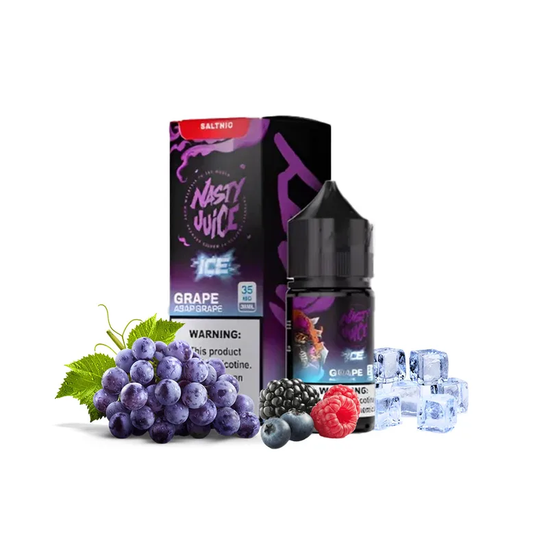 سالت انگور کاشمن یخ نستی/ NASTY CUSHMAN Grape Ice