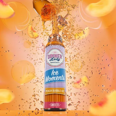 جویس آدامس بادکنکی هلو یخ DINNER LADY PEACH BUBBLE ICE