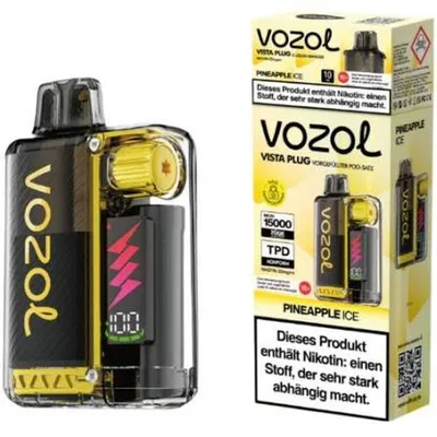 پاد یکبار مصرف ووزول با طعم آناناس یخ 15هزار پاف/ VOZOL Vista Plug Pineapple Ice 15K PUFFS