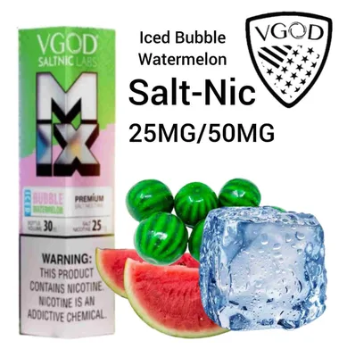 سالت نیکوتین آدامس هندوانه یخ ویگاد / VGOD SALTNIC BUBBLE WATERMELON