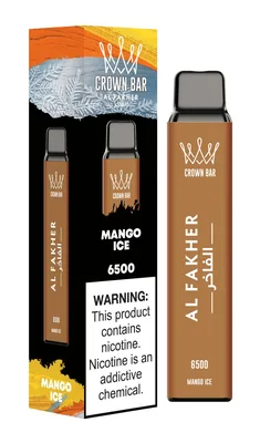 پاد یکبار مصرف الفاخر/انبه یخ (6500 پاف)/ Al Fakher 6500 Puffs Disposable Vape Mango Ice