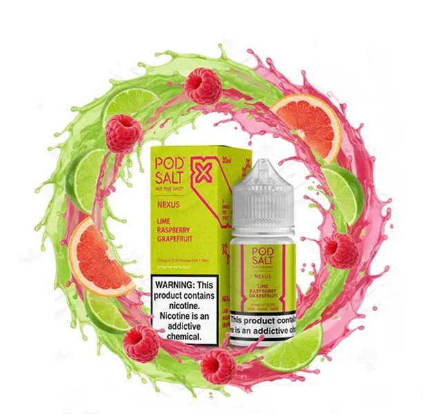 لیمو گریپ فروت تمشک پادسالت /Pod Salt Lime Raspberry Grapefruit