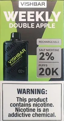 پاد یکبار مصرف ویشبار 20هزار پاف دو سیب/ Vishbar Weekly 20k Puffs Double Apple