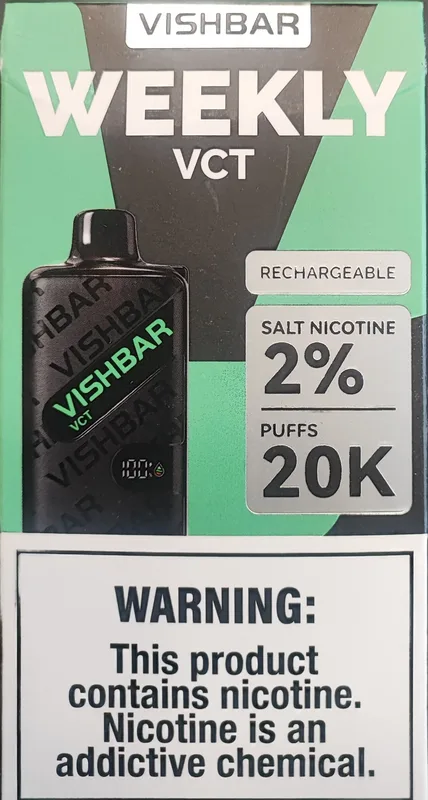 پاد یکبار مصرف ویشبار 20هزار پاف وی سی تی/ Vishbar Weekly 20k Puffs Vct