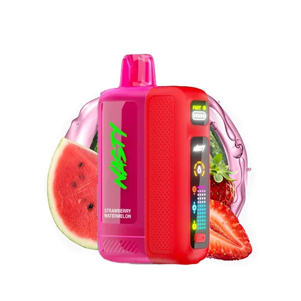 پاد یکبار مصرف نستی بولت 50هزار پاف توت‌فرنگی هندوانه/ Nasty Bolt 50k Puffs Strawberry Watermelon