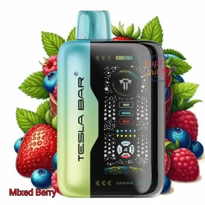 پاد یکبار مصرف میکس بری  (40000 پاف)/TESLA BAR Vape 40000 Puffs Mix Berries