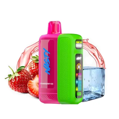 پاد یکبار مصرف نستی بولت 50هزار پاف توت‌فرنگی یخ/ Nasty Bolt 50k Puffs Strawberry Ice