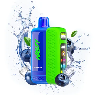پاد یکبار مصرف نستی بولت 50هزار پاف بلوبری یخ/ Nasty Bolt 50k Puffs Blueberry Ice