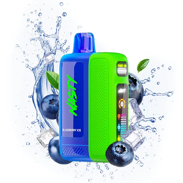 پاد یکبار مصرف نستی بولت 50هزار پاف بلوبری یخ/ Nasty Bolt 50k Puffs Blueberry Ice