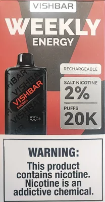 پاد یکبار مصرف ویشبار 20هزار پاف انرژی زا/ Vishbar Weekly 20k Puffs Energy