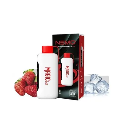 پاد یکبار مصرف مجیک بار 30هزار پاف توت فرنگی یخ/ Magic Bar 30k Puffs Strawberry Ice