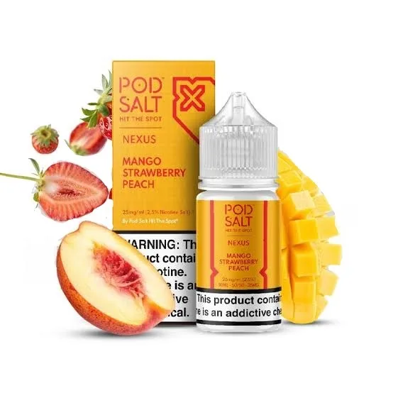 انبه توت فرنگی هلو یخ پادسالت /Pod Salt Mango Strawberry Peach ice