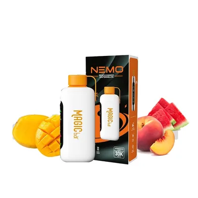 پاد یکبار مصرف مجیک بار 30هزار پاف هندوانه انبه هلو / Magic Bar 30k Puffs Peach Mango Watermelon